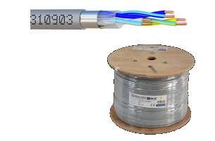 Touret 500 mètres câble 3 paires 9/10ème rigide