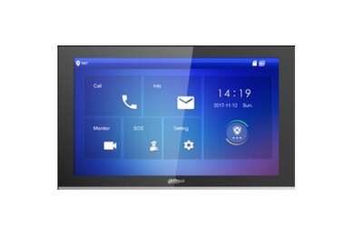 Moniteur intérieur noir IP PoE DAHUA