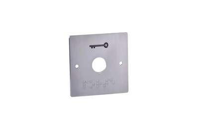 Plaque INOX marquage porte et braille pour BP19